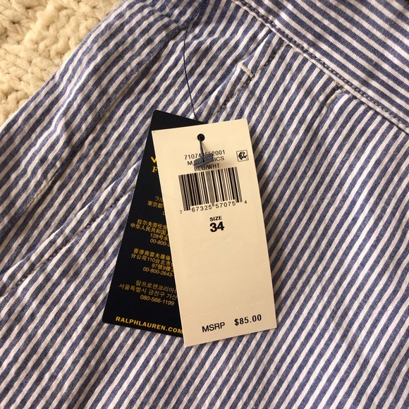 Seersucker Polo Ralph Lauren Men’s Shorts - Picture 6 of 11